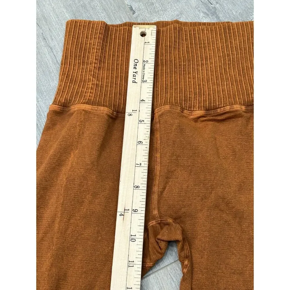 Free People Movement Good Karma Leggings High Waisted Stretch Brown Size XS/S‎